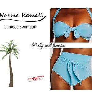 NORMA KAMALI 2-piece suimsuit.
